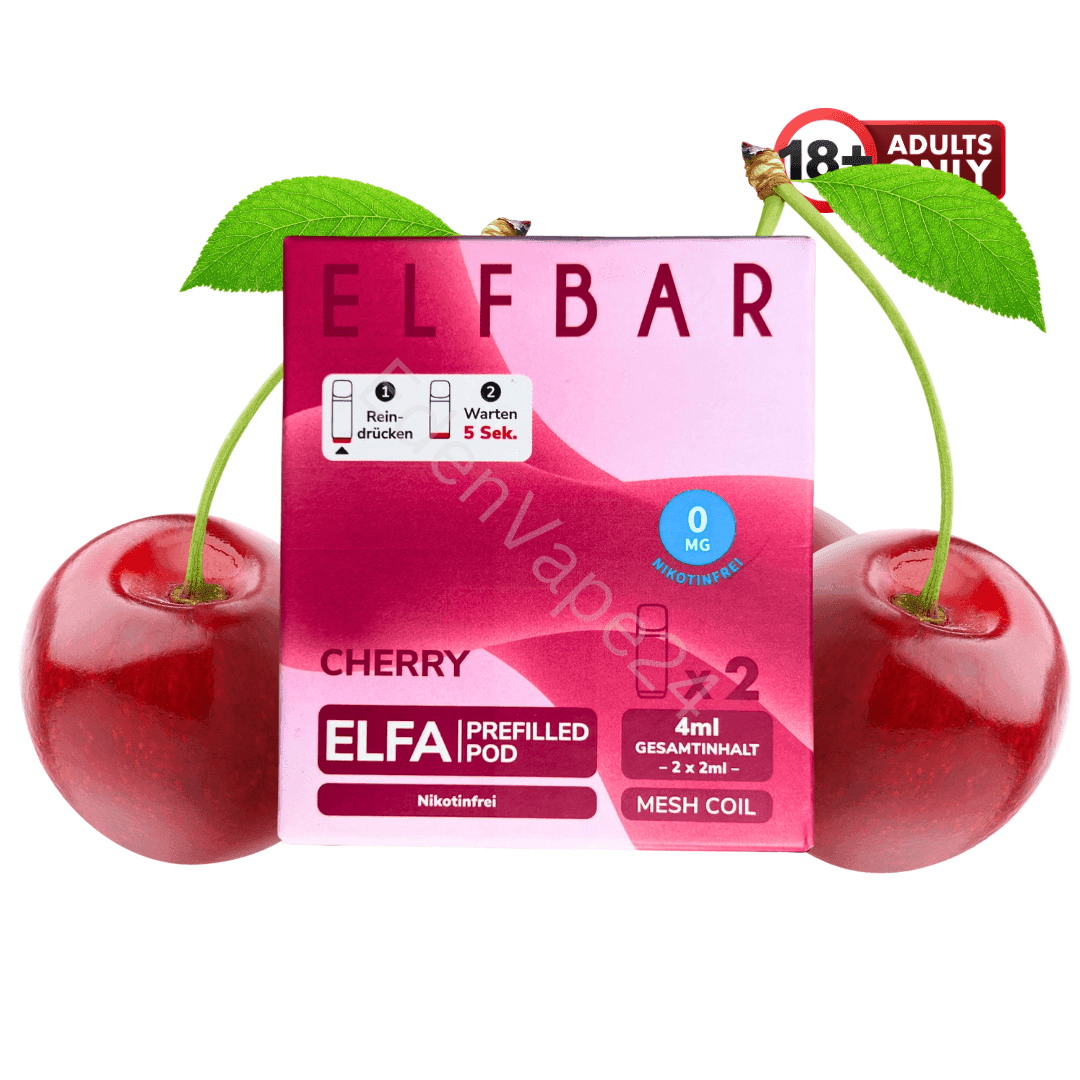 Elfbar ELFA - Cherry Pods - Nikotinfrei - EdenVape24
